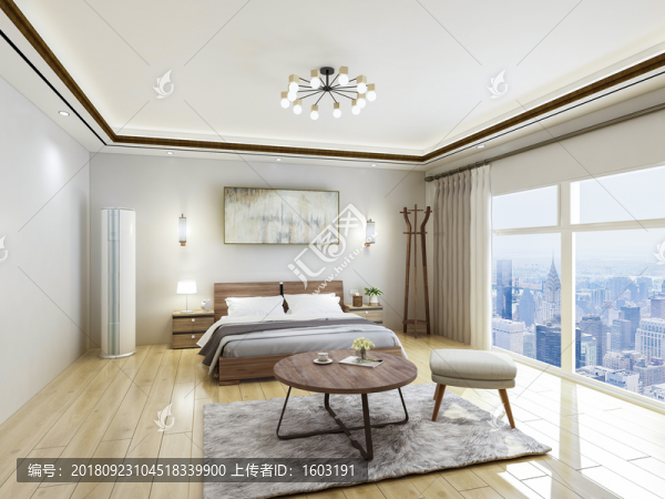現(xiàn)代酒店臥室設(shè)計(jì)效果圖