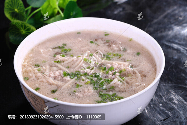 金針菇肉沫湯