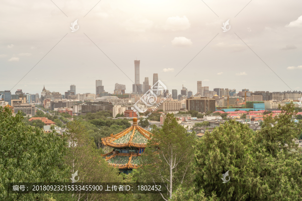 景山公園遠(yuǎn)眺國貿(mào)CBD