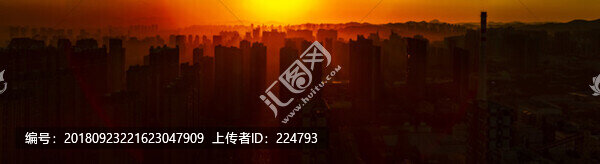 泉城日出全景圖