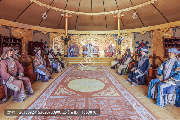 大汗行宮議事廳蠟像
