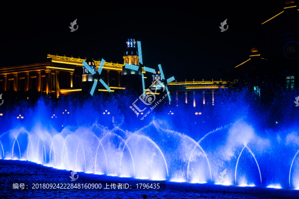 江陰海瀾飛馬水城音樂噴泉燈光秀
