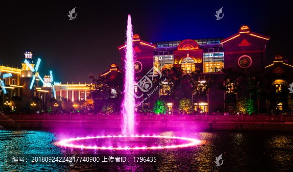 海瀾飛馬水城音樂噴泉燈光秀