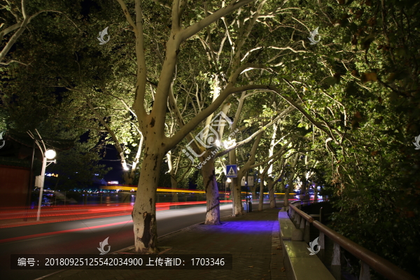 九江李公堤夜景