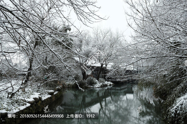 西溪初雪
