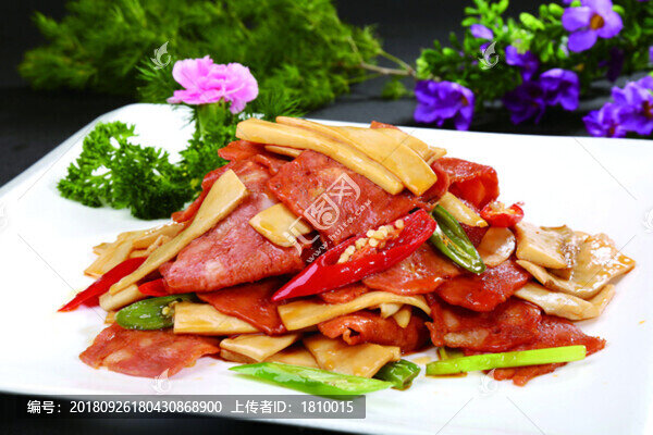 培根肉炒杏鮑菇