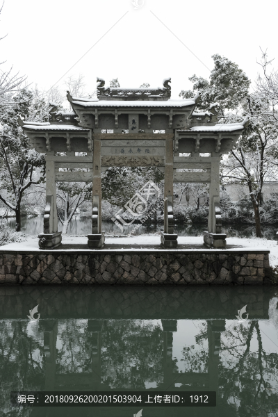 西溪雪景