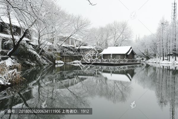 西溪雪景