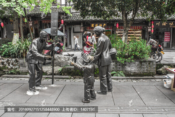 賣糖葫蘆場景雕塑