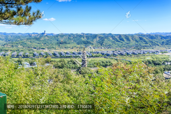 俯視避暑山莊永佑寺舍利塔