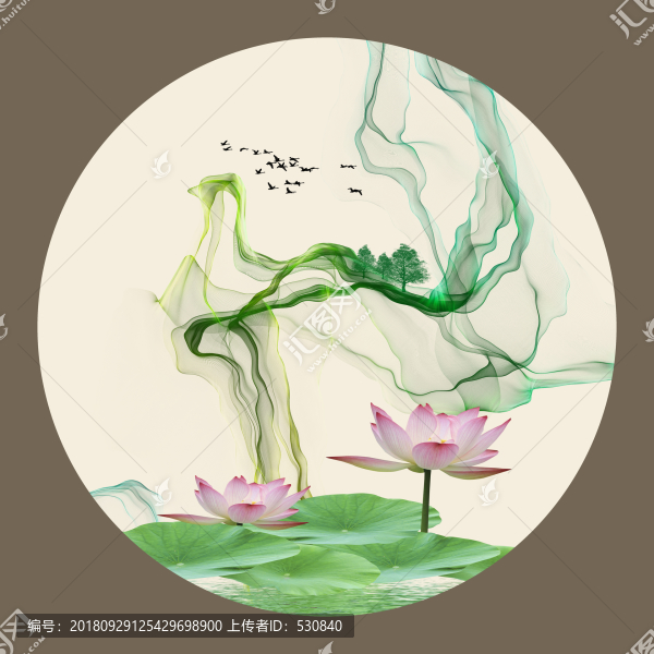 抽象水墨山水
