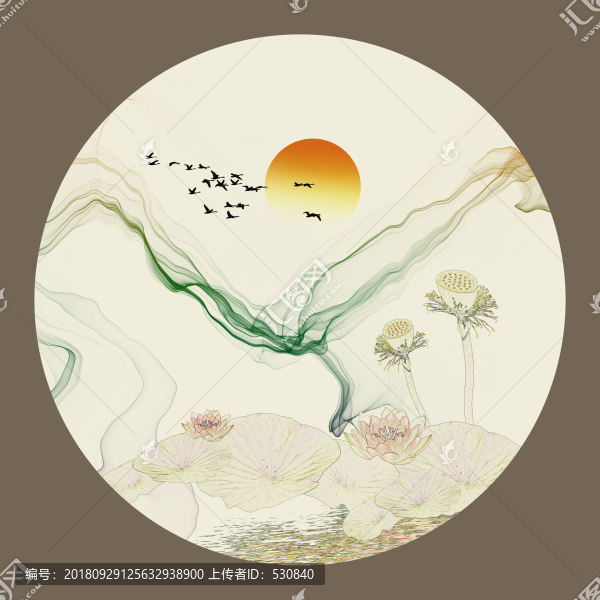 水墨意境山水