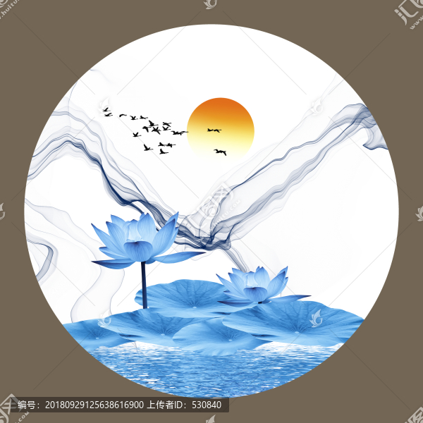 水墨意境山水