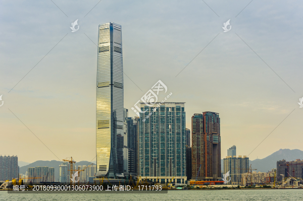 香港維港夕照
