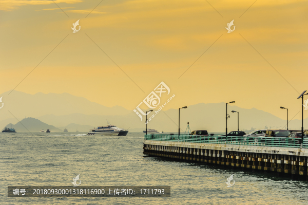 香港維港夕照