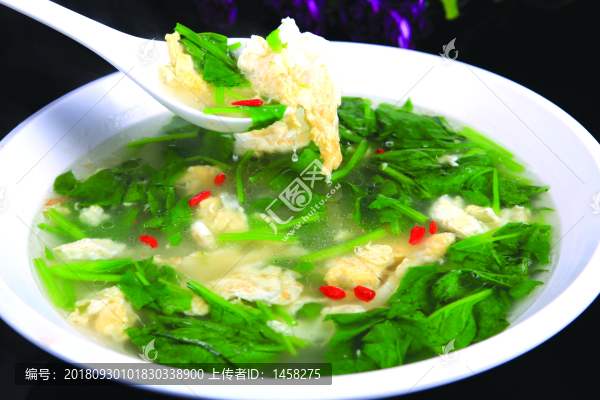菠菜煎蛋湯