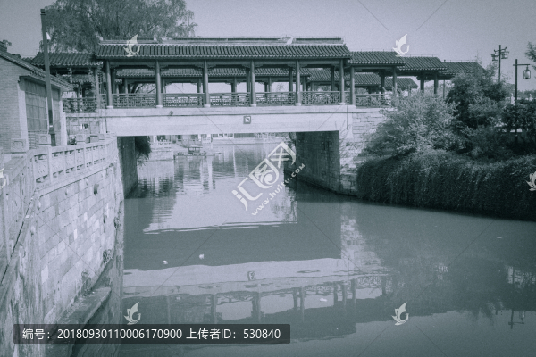 江南水鄉(xiāng)黑白照