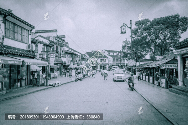 蘇州老建筑黑白照片