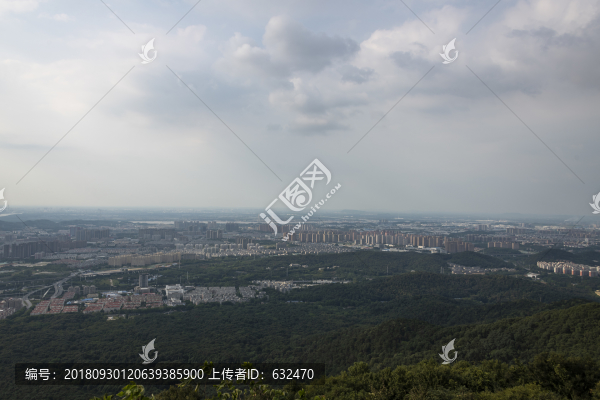 紫金山上看南京