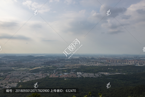 紫金山上看南京