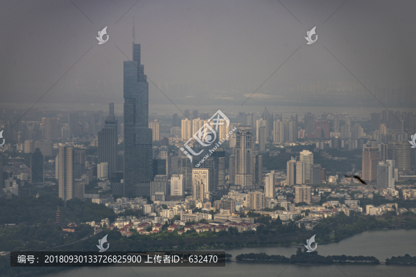 紫金山上看南京
