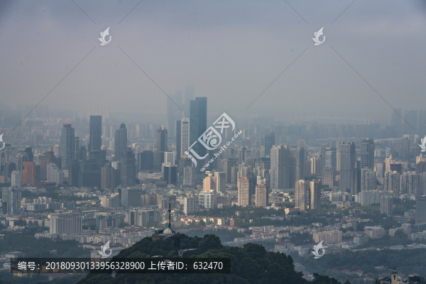 紫金山上看南京