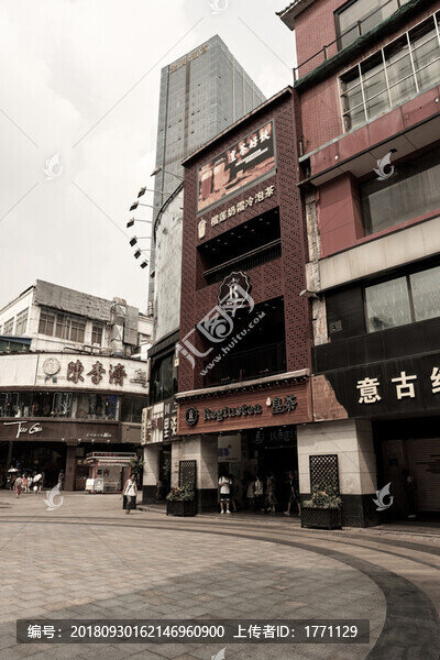 老廣州騎樓建筑照片