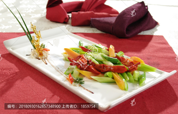 蘆筍木瓜炒鴨舌
