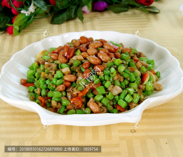 梅菜肉碎炒豆角粒