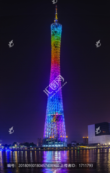 珠江廣州塔夜景