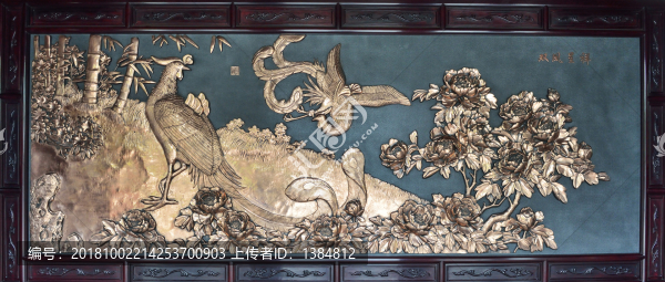 雙鳳呈祥浮雕