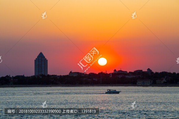 青島落日