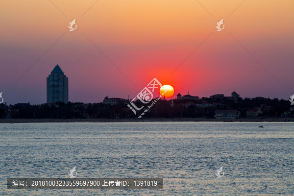 青島落日