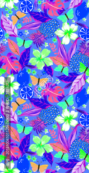 黃色菠蘿花