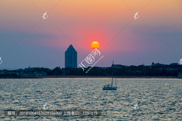 青島落日