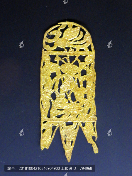 東漢四神金箔飾