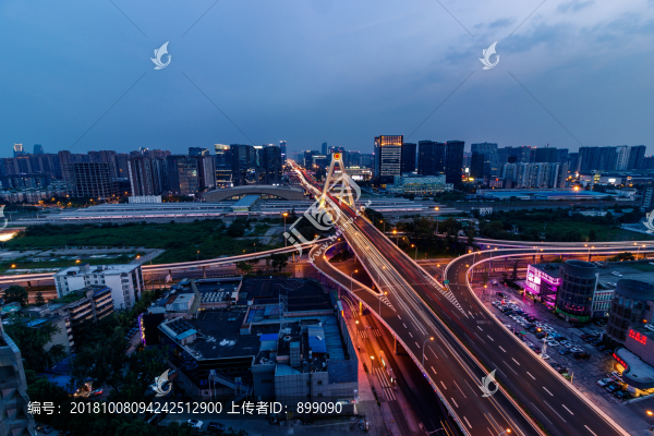 天府立交夜景