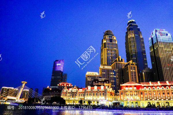天津津灣廣場夜景