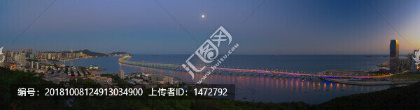 大連星海灣夜景