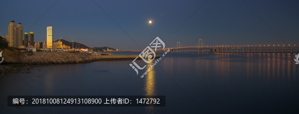 大連星海灣夜景