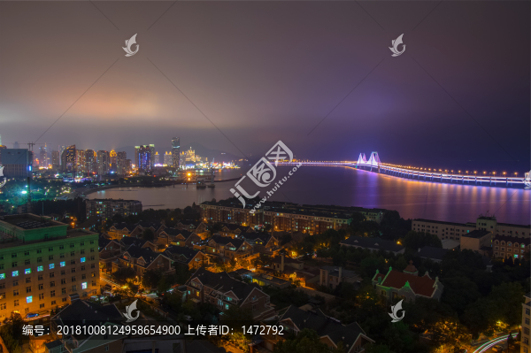 大連星海灣夜景
