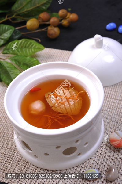 蟲草燉活鮑