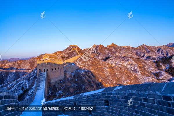 冬季金山嶺長城雪景