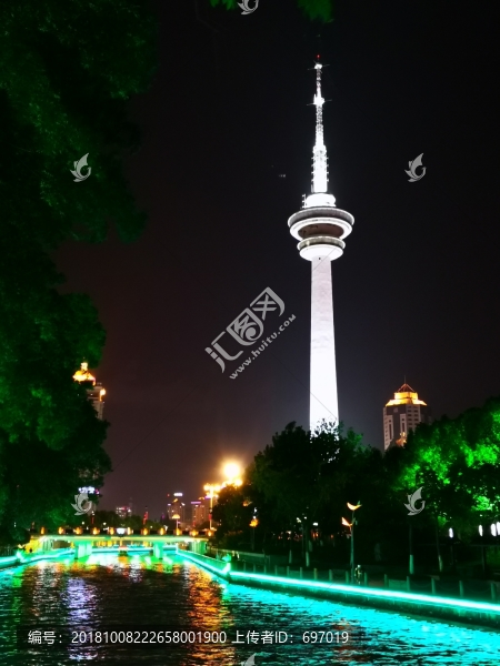 南通濠河景區(qū)夜色美