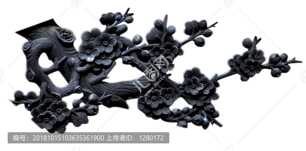 梅花浮雕