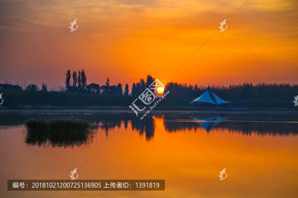 巴彥淖爾潤(rùn)昇湖日出