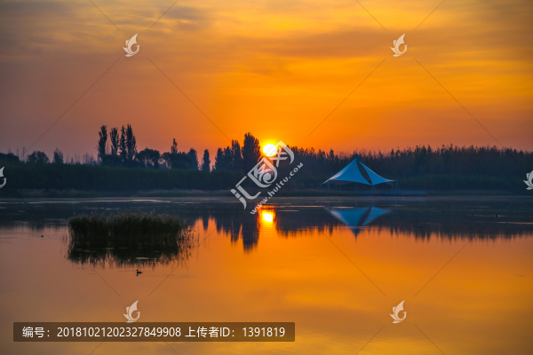 巴彥淖爾潤(rùn)昇湖日出
