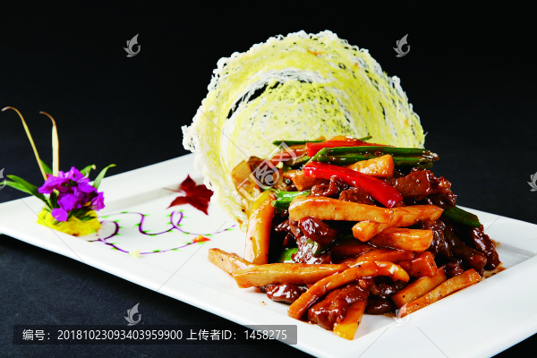 鮑菇雪花牛肉