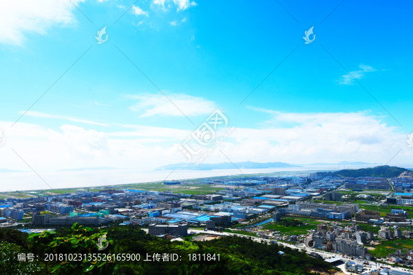 樂清經(jīng)濟(jì)開發(fā)區(qū)大全景藍(lán)天白云