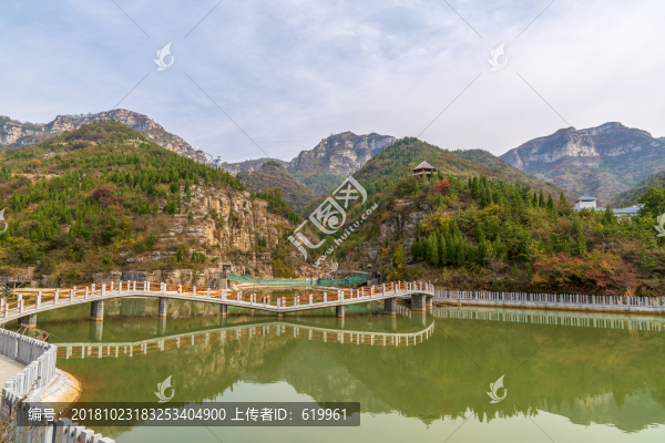 淄博潭溪山秋天山水風(fēng)景